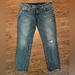 Silver Jean boyfriend jeans
